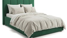 Pat Tapițat Luna, cu somieră rabatabilă și ladă de depozitare