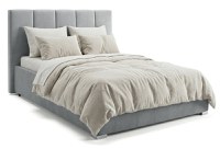 Pat Tapițat Luna, cu somieră rabatabilă și ladă de depozitare - 1