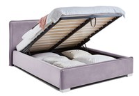 Pat Tapițat Nice, cu somieră rabatabilă și ladă de depozitare - 4