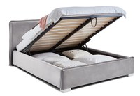 Pat Tapițat Nice, cu somieră rabatabilă și ladă de depozitare - 3