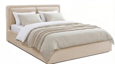 Pat Tapițat PIEMONTE, cu somieră rabatabilă și ladă de depozitare