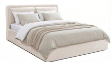 Pat Tapițat PIEMONTE, cu somieră rabatabilă și ladă de depozitare