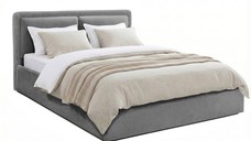 Pat Tapițat PIEMONTE, cu somieră rabatabilă și ladă de depozitare