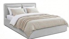 Pat Tapițat PIEMONTE, cu somieră rabatabilă și ladă de depozitare