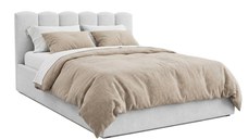 Pat Tapițat PRINCESS, cu somieră rabatabilă și ladă de depozitare