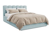 Pat Tapițat PRINCESS, cu somieră rabatabilă și ladă de depozitare - 1