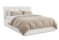 Pat Tapițat PRINCESS, cu somieră rabatabilă și ladă de depozitare - 1