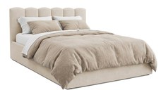 Pat Tapițat PRINCESS, cu somieră rabatabilă și ladă de depozitare