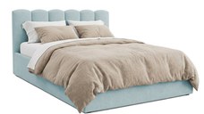 Pat Tapițat PRINCESS, cu somieră rabatabilă și ladă de depozitare