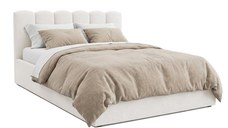 Pat Tapițat PRINCESS, cu somieră rabatabilă și ladă de depozitare