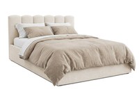 Pat Tapițat PRINCESS, cu somieră rabatabilă și ladă de depozitare - 1