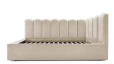 Pat Tapițat Princess de colț, cu somieră rabatabilă și ladă depozitare