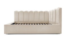 Pat Tapițat Princess de colț, cu somieră rabatabilă și ladă depozitare