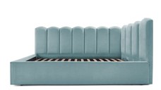 Pat Tapițat Princess de colț, cu somieră rabatabilă și ladă depozitare