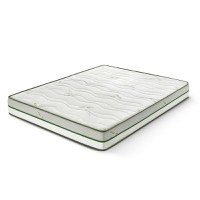 Saltea ALOE VERA HYGENE BIO MEMORY 18+5, 7 zone de confort, spumă poliuretanică elastică, spumă cu memorie, husă detașabilă cu fermoar, lavabilă, superortopedică, Grosime 25 cm - 1