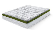 Saltea Ideal Sleep ALOE VERA AIRFLOW MEMORY, Arcuri Bonell, spumă poliuretanică elastică, spumă cu memorie, husă cu aerisire optimă, superortopedică, Grosime 30 cm