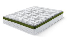 Saltea Ideal Sleep ALOE VERA AIRFLOW MEMORY, Arcuri Bonell, spumă poliuretanică elastică, spumă cu memorie, husă cu aerisire optimă, superortopedică, Grosime 30 cm