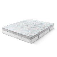 Saltea Ideal Sleep COOLTECH ALOE VERA, Arcuri Bonell, spumă poliuretanică pe multiple straturi, husă CoolTech, superortopedică, Grosime 24 cm - 2