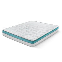 Saltea Ideal Sleep COOLTECH ALOE VERA DUAL, spumă poliuretanică durabilă, spumă High Resilience, husă CoolTech, superortopedică, Grosime 23 cm - 2
