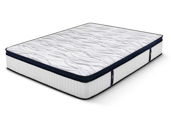 Saltea Ideal Sleep HOTEL SERIES CALIFORNIA LUX MEMORY, Arcuri Bonell, spumă poliuretanică elastică, spumă cu memorie, husă cu aerisire optimă, superortopedică, Grosime 28 cm