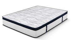 Saltea Ideal Sleep HOTEL SERIES CALIFORNIA LUX MEMORY, Arcuri Bonell, spumă poliuretanică elastică, spumă cu memorie, husă cu aerisire optimă, superortopedică, Grosime 28 cm