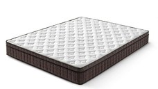 Saltea ZERO GRAVITY, 7 zone de confort, Arcuri Individuale, spumă poliuretanică elastică, spumă cu memorie, husă cu efect antialergic, superortopedică, Grosime 27 cm