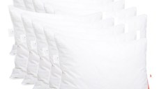 Set 10 x Perne Deluxe cu pene și puf de gâscă, husă bumbac, 50x70 cm