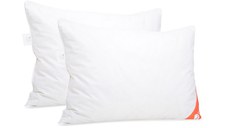 Set 2 x Perne Deluxe cu pene și puf de gâscă, husă bumbac, 50x70 cm