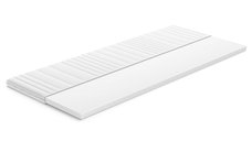 Topper saltea Classic, cu spumă poliuretanică, husă antialergică și lavabilă, Grosime: 5 cm