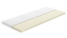 Topper saltea Memory 4 cm, cu spumă memory, husă antialergică și lavabilă, Grosime: 5 cm