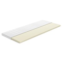 Topper saltea Memory 4 cm, cu spumă memory, husă antialergică și lavabilă, Grosime: 5 cm - 1