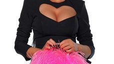 Rochie Eleganta cu Decolteu in Forma de Inima si Volane