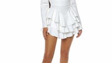 Rochie Eleganta cu Decolteu in Forma de Inima si Volane