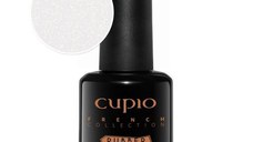 Cupio Oja semipermanenta Rubber Base French Collection - Milky White Shimmer Gold 15ml