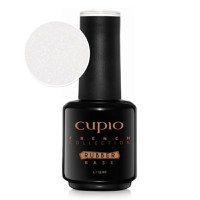 Cupio Oja semipermanenta Rubber Base French Collection - Milky White Shimmer Gold 15ml - 1