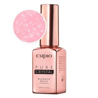 Cupio Oja semipermanenta Rubber Base Pure Crystal Collection - Charm Pink 15ml - 1