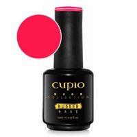 Cupio Rubber Base Neon Collection - Raspberry Mimosa 15ml - 1