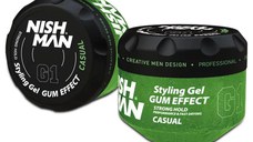 NishMan Gel de par cu fixare puternica Gum Effect Casual G1 300ml