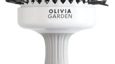Olivia Garden Perie profesionala de par Expert Blowout Shine White&Gray 65mm