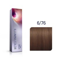 Wella Professionals Vopsea de par permanenta Illumina Color 6/76 blond inchis maro violet 60ml - 1