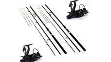 Set 2 Lansete Feeder cu 2 mulinete hk4000 prokarpfishing , compozit carbon