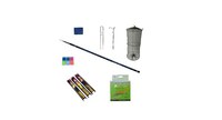 Set pescuit cu varga telescopica  Mistral din carbon  juvelnic cu 3 cercuri si accesorii - 1