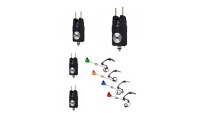 Set prokarpfishing cu 4 avertizori SP01 si 4 swingere cu led 4 culori MK2 - baterii incluse - 1
