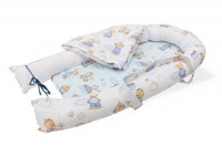 Baby Nest Somnart: Cosulet bebelusi + Salteluta 42x84x2 cm + Paturica 70×70 cm model Ursuleti - 2