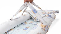 Baby Nest Somnart: Cosulet bebelusi + Salteluta 42x84x2 cm + Paturica 70×70 cm model Ursuleti - 3