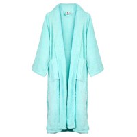 Halat de Baie Bleu Pufos (Marime Halate: L/XL) - 2