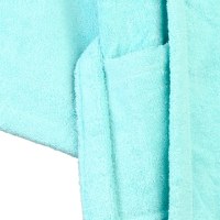 Halat de Baie Bleu Pufos (Marime Halate: L/XL) - 3