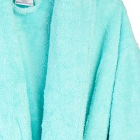 Halat de Baie Bleu Pufos (Marime Halate: L/XL) - 4