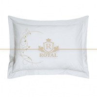 Lenjerie Pat Dublu cu Fete de perna brodate - Model Crescent (Material: Ranforce, Dimensiune Pat: Pat Matrimonial) - 1
