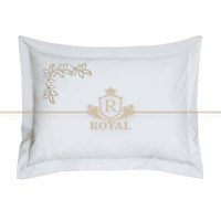 Lenjerie Pat Dublu cu Fete de perna brodate - Model Spring (Material: Percal, Dimensiune Pat: Pat Dublu) - 1